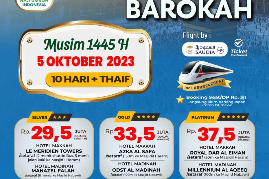 Paket Umroh Oktober 2023