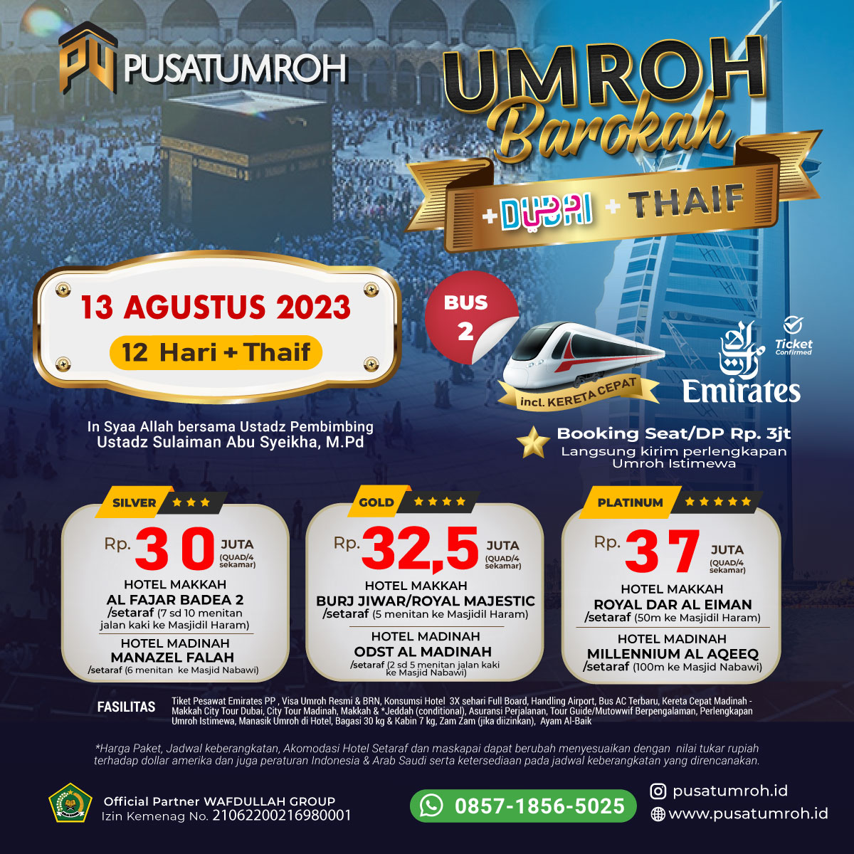 Paket Biaya Umroh Plus Dubai 2023