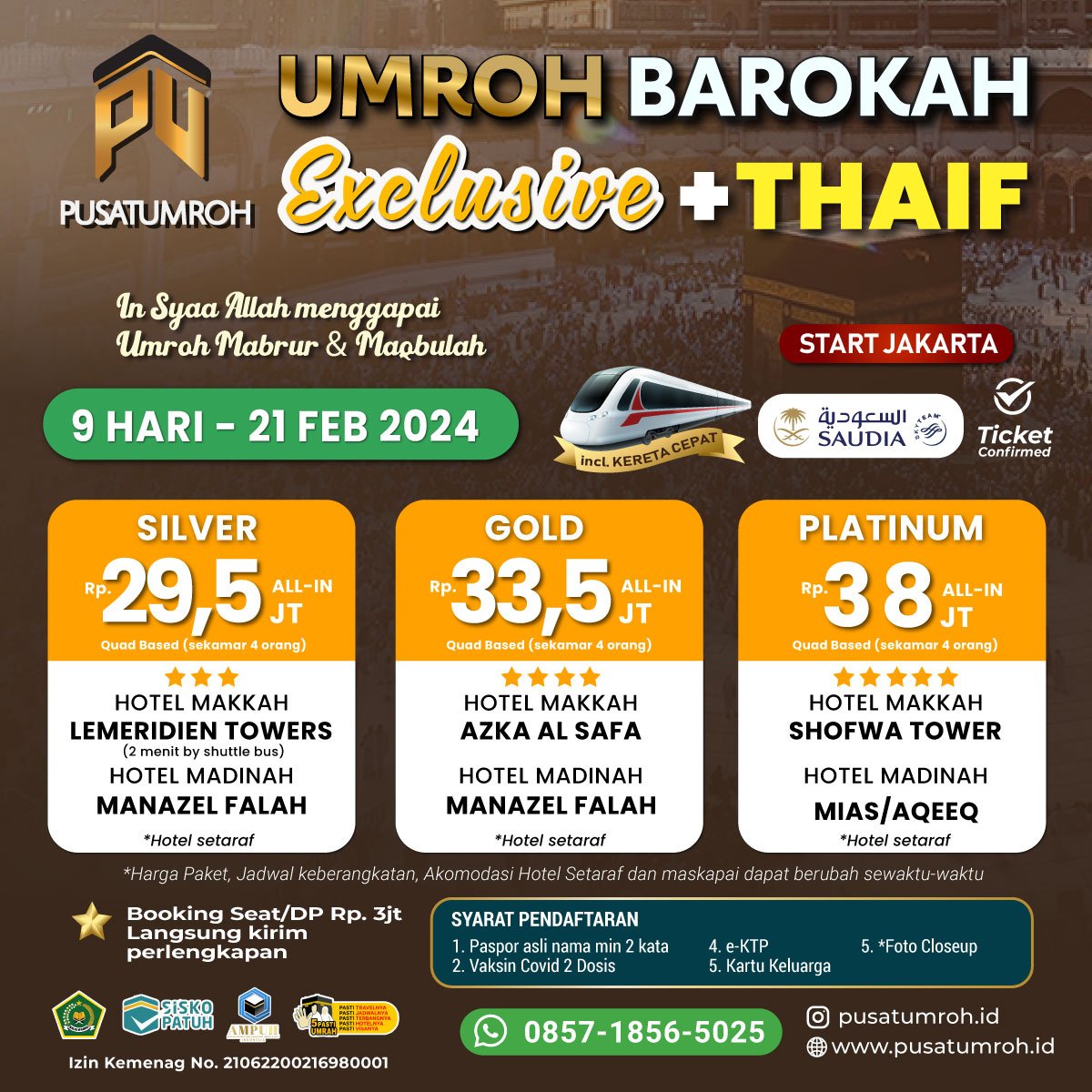 Paket Umroh Februari 2024