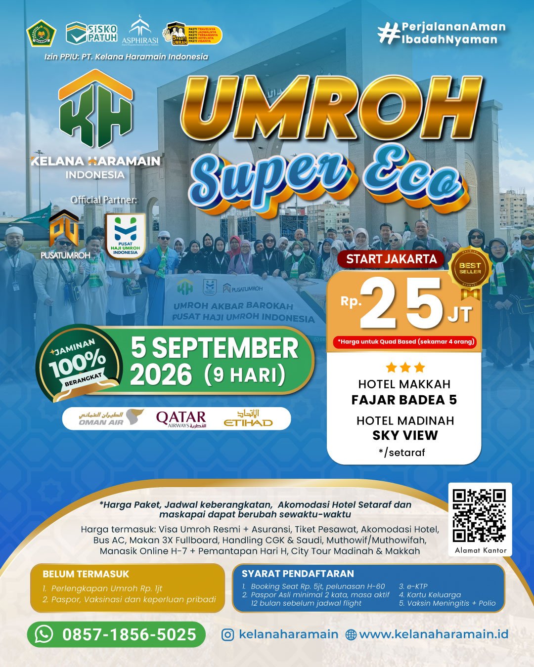 Paket Biaya Umroh September 2026