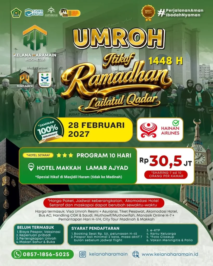 Umroh Itikaf Ramadhan 2027